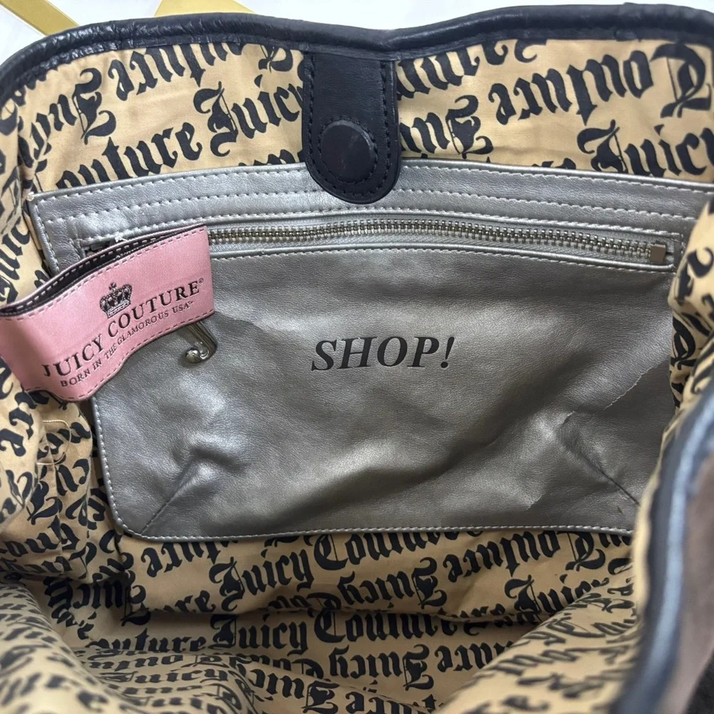 Vintage Juicy Couture Brown Tote with Scottie Logo - Picture 7 of 8